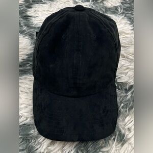 Adidas Unisex Black Adjustable Faux Suede Baseball Cap Hat